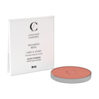 Recharge Fard à joues n 51 Pêche 3.3 gr - blush joues Couleur Caramel, maquillage bio, aromatic provence