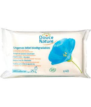 Lingettes bébé biodégradables - Douce Nature