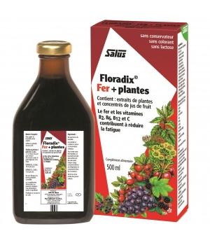 carence en fer,Floradix Fer + Plantes 500ml Salus Aromatic Provence
