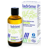 L'huile végétale de Jojoba biologique 100ml Ladrôme est peu grasse et équilibrante Aromatic provence