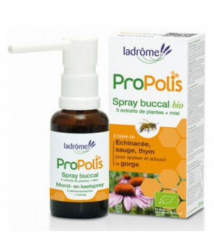 Spray buccal à la propolis sauge bio 30 ml - Ladrôme