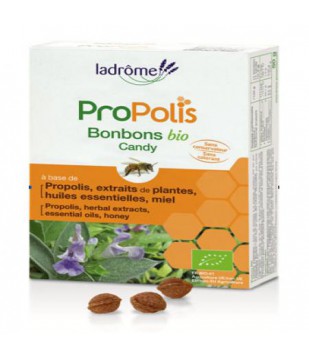 Bonbons à la propolis bio et à l'échinacée 50 gr - Ladrôme