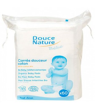 Carrés Coton Maxi Baby x60 - Douce Nature