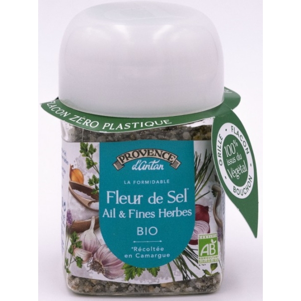 Fleur de Sel de Camargue Ail et Fines herbes bio recharge Provence d