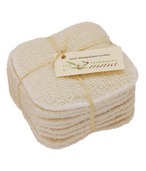 Lot de 10 lingettes lavables - douce provence