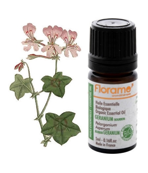 Huile essentielle bio Géranium Bourbon - Florame