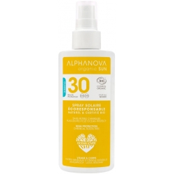 Lait solaire bio Haute protection SPF 30 (spray)  125ml - Alphanova