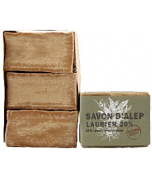Savon d'Alep Laurier 20% Aleppo Soap Lot 3 savons - Tadé