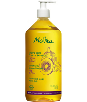 Shampooing Douche familial Extra-doux Figue et Kiwi 1 litre - Melvita