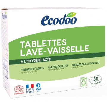 Tablettes Lave Vaisselle à l'Oxygène actif - Ecodoo