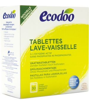 Tablettes Lave Vaisselle à l'Oxygène actif - Ecodoo