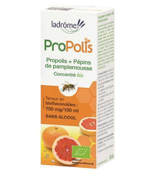 Concentré de Propolis et Pépins de Pamplemousse 50 ml - Ladrôme