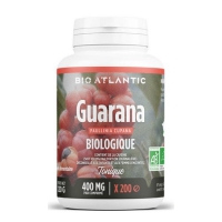 Guarana bio 400mg 200 comprimés - GPH Diffusion caféine satiété vigilance Aromatic provence