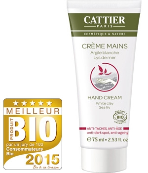 Crème Mains anti-taches et anti âge Argile blanche Lys de mer - Cattier