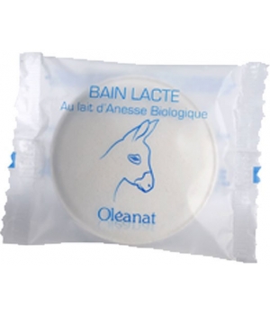 Galet effervescent bain lacté au Lait d'Anesse bio - Oléanat