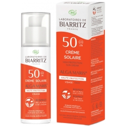 Crème solaire visage bio SPF 50 - Alga Maris