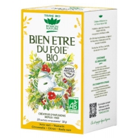 Tisane bien-être du foie bio, 20 sachets marque Romon Nature Aromatic provence infusion foie vesicule