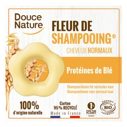 Fleur de Shampooing cheveux Normaux Sauge Argile jaune 85gr - Douce Nature
