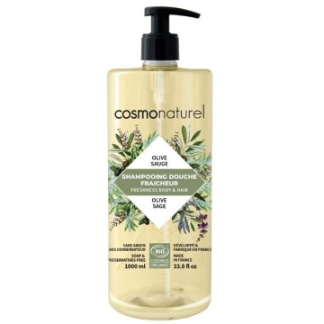 Shampooing douche Olive Sauge 1 litre - Cosmo Naturel