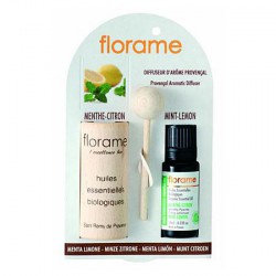 Diffuseur d'arôme provençal et Huile essentielle Menthe-Citron Florame