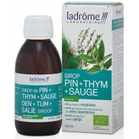 Sirop Pin Thym Sauge bio Ladrôme,Sirop Pin Thym Sauge bio 150ml Ladrôme,ladrôme, aromatic provence