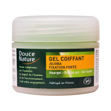 Gel coiffant fixation forte à l'huile de Jojoba - Douce Nature