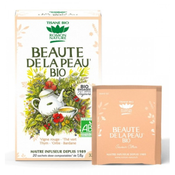 Tisane Beauté de la Peau bio 20 sachets - Romon Nature