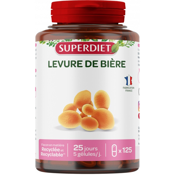 Levure de Bière Bio - 320 mg - 200 gélules végétales