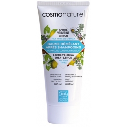 Baume démêlant tous cheveux Karité Verveine Citron 200ml - Cosmo Naturel