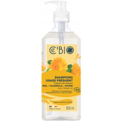 Shampooing usage fréquent Miel Calendula Avoine 500ml - C'Bio