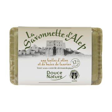 Savonnette d'Alep 12% d'huile de laurier 100 gr Douce Nature