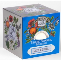 Tisane Sommeil bio Coffret métal 24 sachets - Provence d'Antan mélisse aubépine Aromatic provence