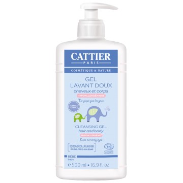 Gel lavant doux Cheveux et corps 500ml - Cattier