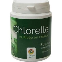 Chlorelle 180 gélules de 400mg Flamant vert Qualité Premium