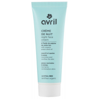 Crème de nuit peau normale et mixte à l'huile de Pépins de Raisin 50ml Avril beauté