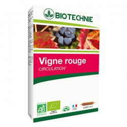 Vigne rouge bio 20 ampoules de 10ml - Biotechnie