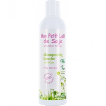 Gel douche corps cheveux Peau sensible Kiwi mûres 250ml - Mon Petit Lait De Soja