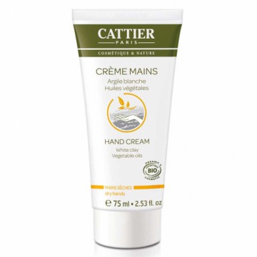 Crème Mains sèches à l'Argile blanche 75ml - Cattier