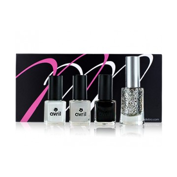 Coffret MondeBio Box vernis Black and White Le Monde du Bio