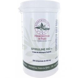 Spiruline bio + 500 comprimés de 500 mg Herboristerie de Paris