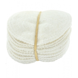 12 lingettes à démaquiller en chanvre et coton biologique - Lulu Nature