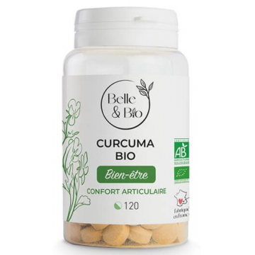 Curcuma piperine Bio 120 comprimés - Belle et Bio
