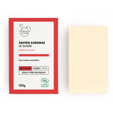 Savon Surgras Le Suisse Neutre 100 gr - Clemence et Vivien