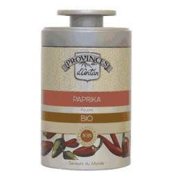 Paprika doux bio boîte métal 50 gr - Provence d'Antan