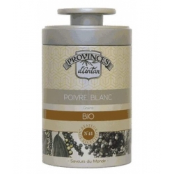 Poivre blanc bio boîte métal 50 gr - Provence d'Antan