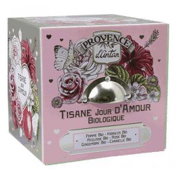 Tisane Be Cube Jour D'amour bio 24 sachets avec boite métal - Provence d'Antan
