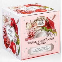 Tisane Be Cube Jour D'amour bio 24 sachets recharge carton - Provence d'Antan infusion jour d'amour Aromatic provence