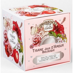 Tisane Be Cube Jour D'amour bio 24 sachets recharge carton - Provence d'Antan