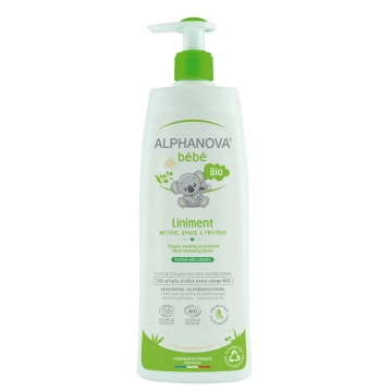 BioLiniment Oléo Calcaire 50% huile d'Olive verte 500 ml - Alphanova bébé