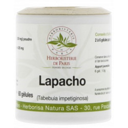 LAPACHO ECORCE 250mg 60 gélules Herboristerie de Paris